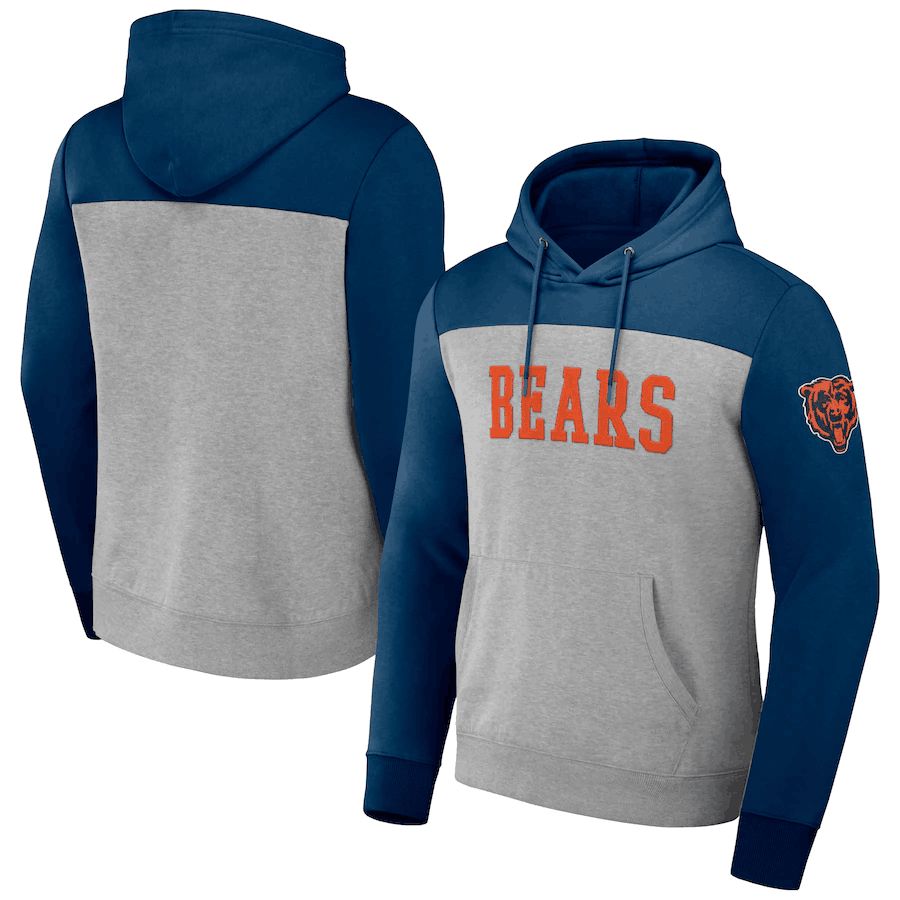 Men 2023 NFL Chicago Bears grey Sweatshirt style 1->chicago bears->NFL Jersey
